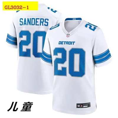 NFL Detroit Lions Williams 9 Kids Short Sleeve Football Jersey