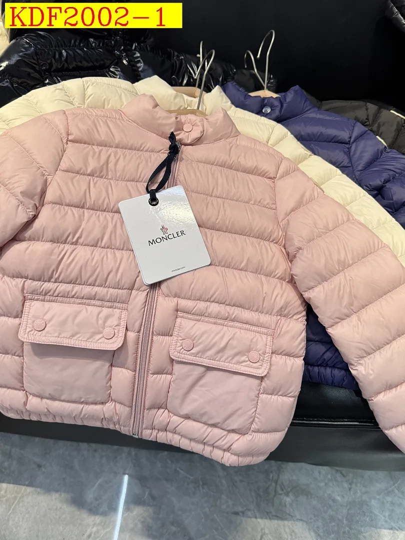 Moncler Kids Stand Collar Lightweight Down Jacket