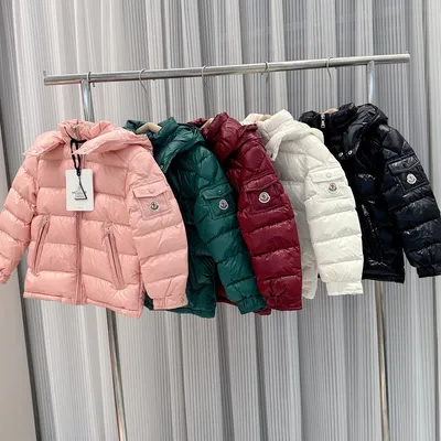 Moncler Kids Maya Hooded Down Jacket