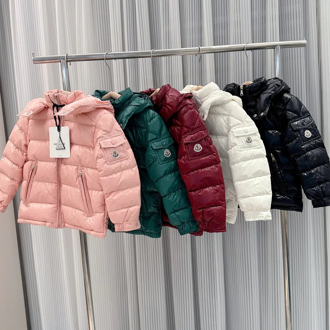 Moncler Kids Maya Hooded Down Jacket