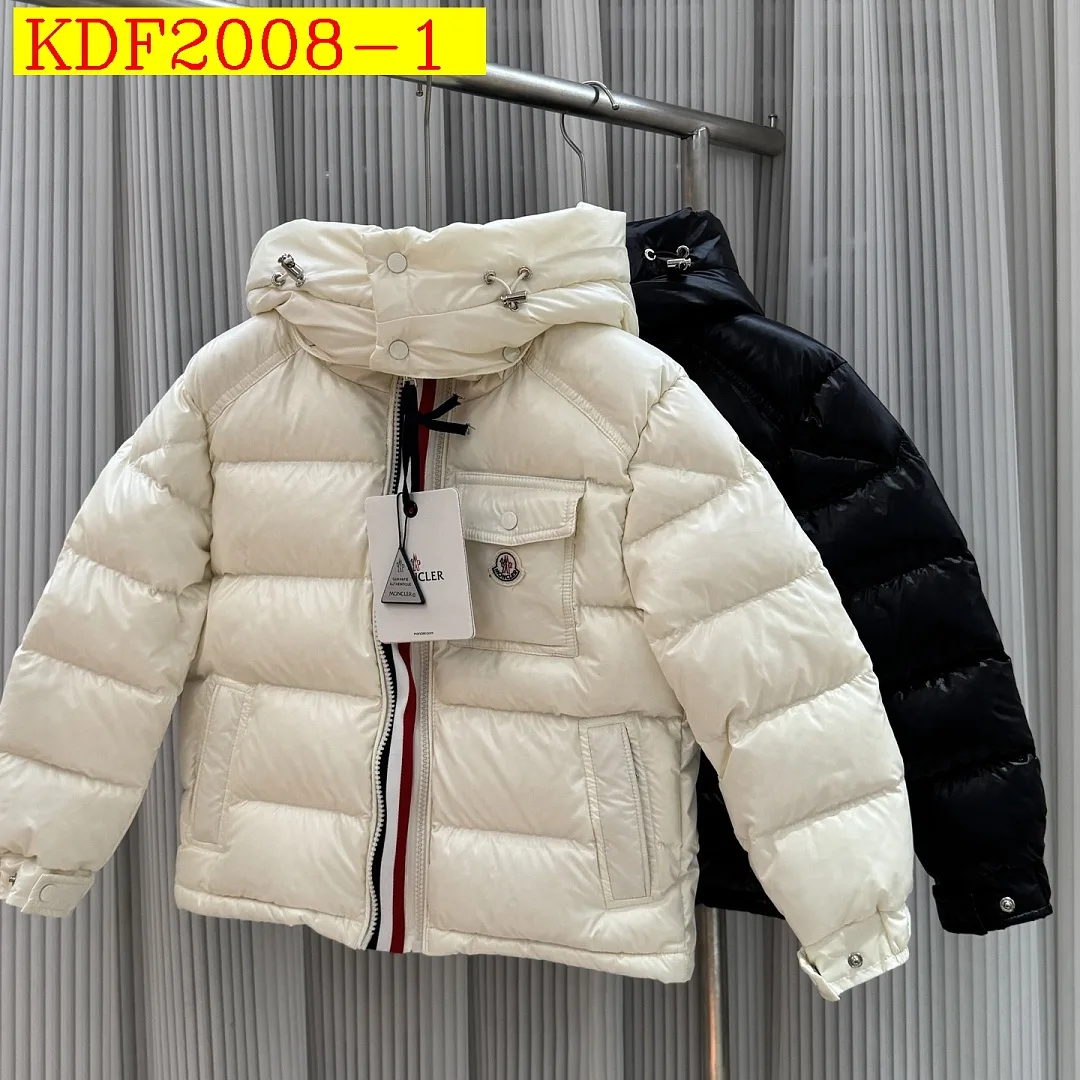 Moncler Kids Webbing Hooded Down Jacket 2658
