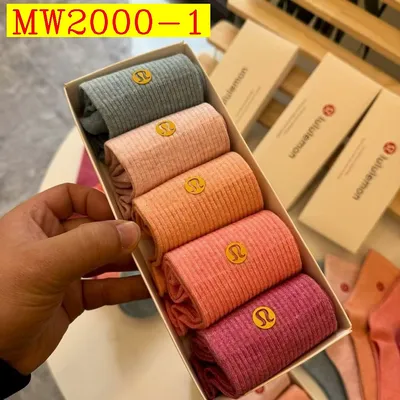 Lululemon socks women 5 pairs per box cotton