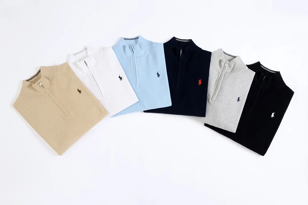 Polo Ralph Lauren Pony Half Zip Collar Knit Sweater 6039