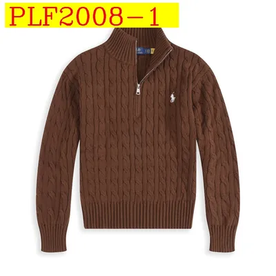 Ralph Lauren Womens Half Zip Cotton Cable Knit Sweater