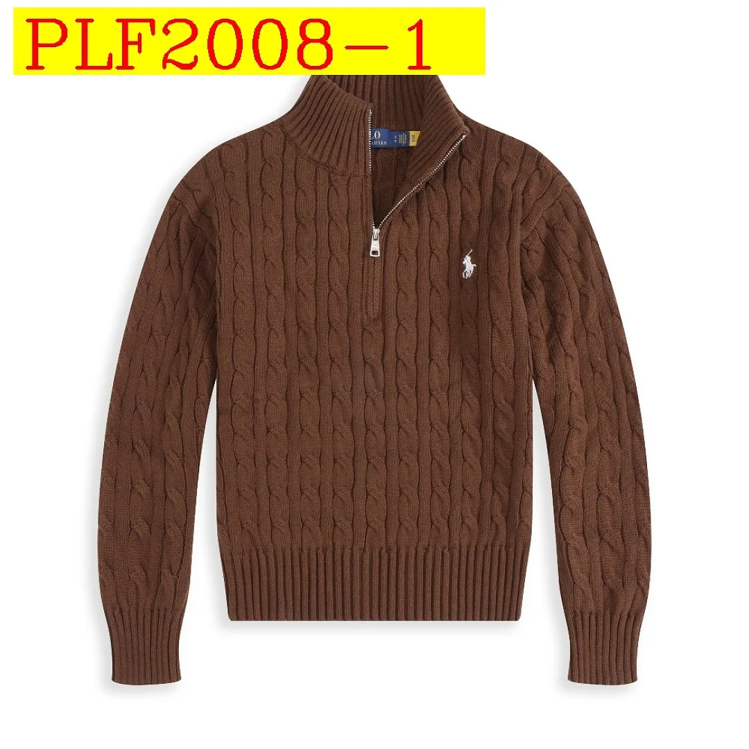 Ralph Lauren Womens Half Zip Cotton Cable Knit Sweater