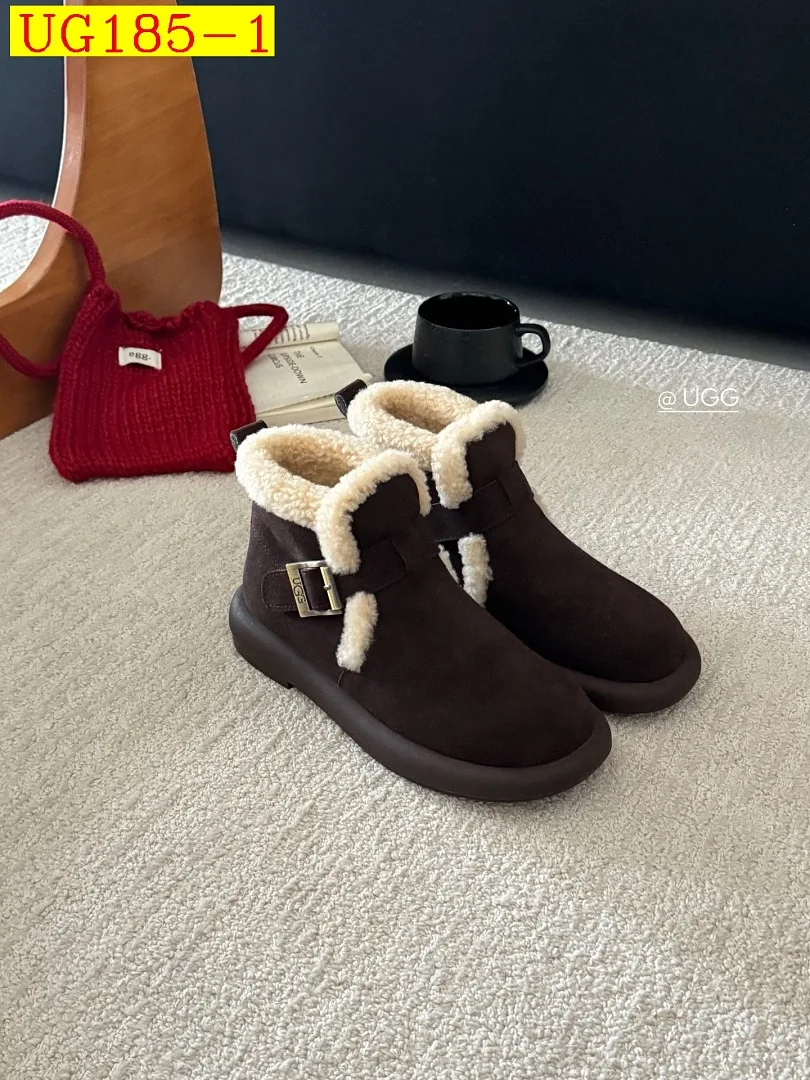 new_dh UGG Boot platform 3cm Leather Wool