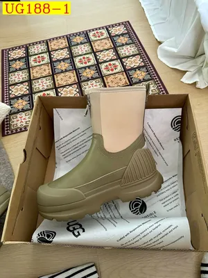 new_dh UGG Boot platform 5cm Leather Wool
