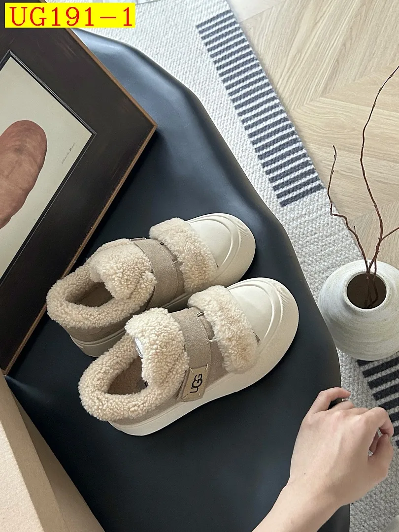 new_dh UGG Boot Platform three poi five cm Leather Wool