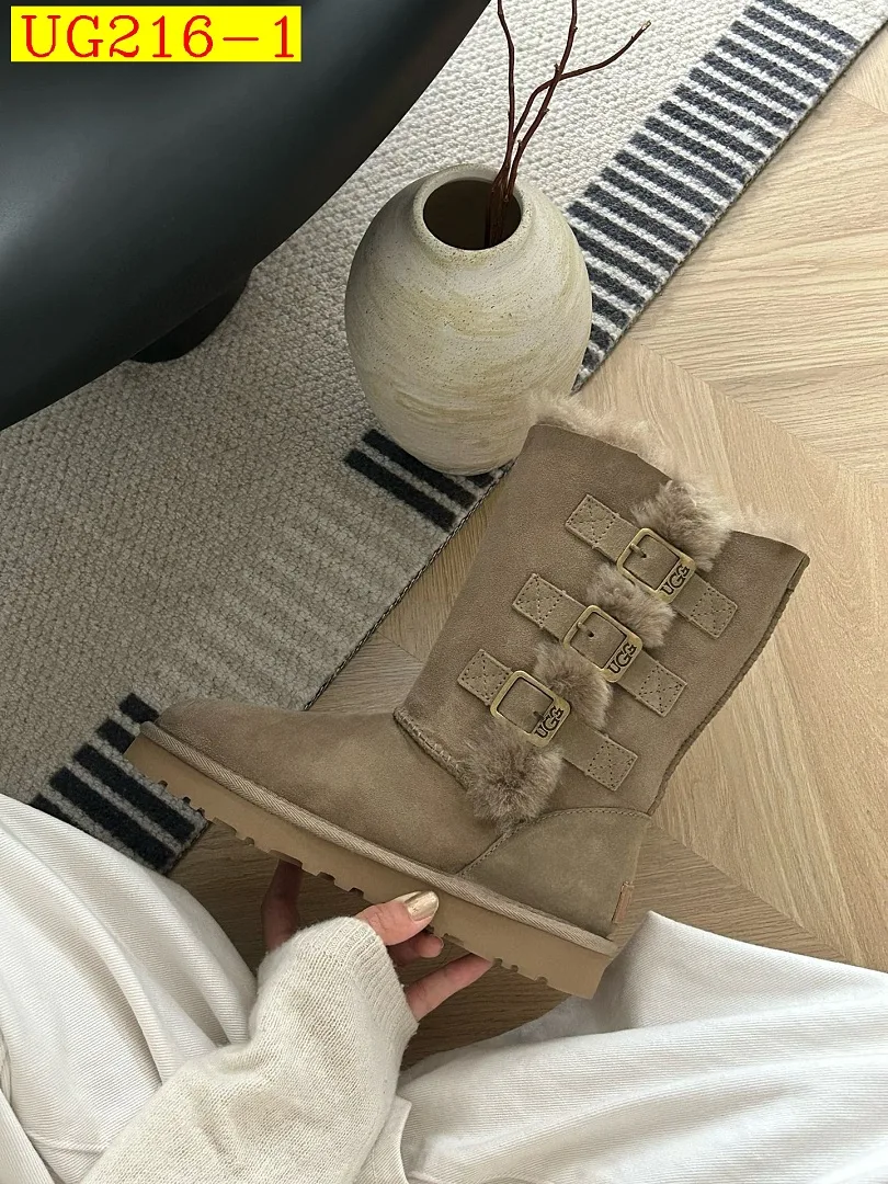 new_dh UGG Boot Leather Wool