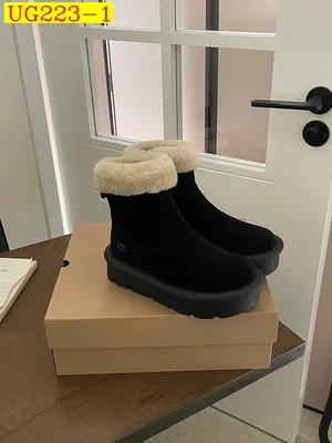 new_dh UGG Boot platform 4cm Leather Wool