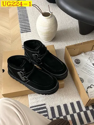 new_dh UGG Boot Platform three poi five cm Leather Wool