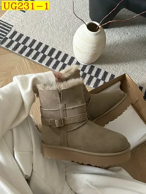 new_dh UGG Boot Platform three poi five cm Leather Wool