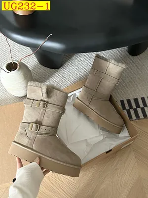 new_dh UGG Boot Platform three poi five cm Leather Wool