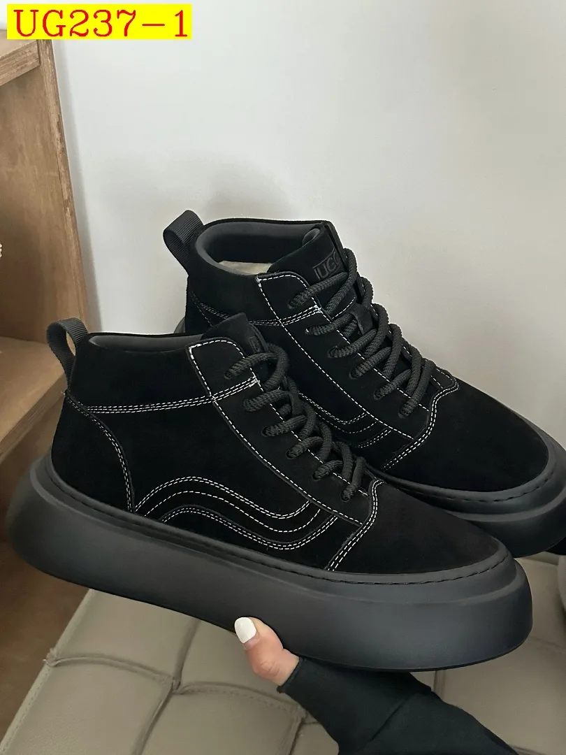 new_dh UGG Boot Platform four point five cm Leather Wool