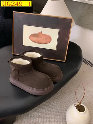new_dh UGG Boot platform 4cm Leather Wool