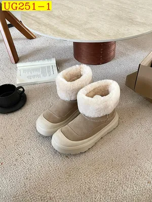 new_dh UGG Boot platform 4cm Leather Wool