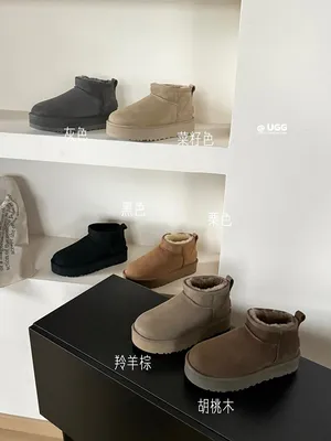 UGG mini Leather Wool Platform 3 point 5 cm