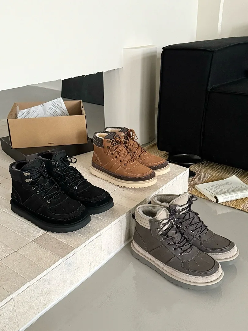 UGG Highland Mens 1097089 Wool Lined Lace Up High Top Boots men