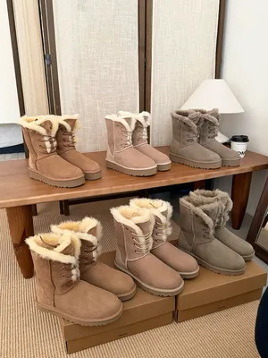 UGG Two Way Wear Goddess Star Boots A Grade Shin Shearling platform 3cm