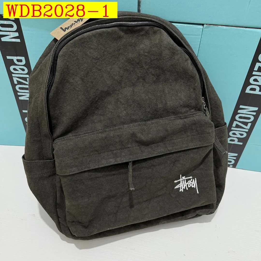 Stussy Classic Logo Washed Canvas Backpack Unisex