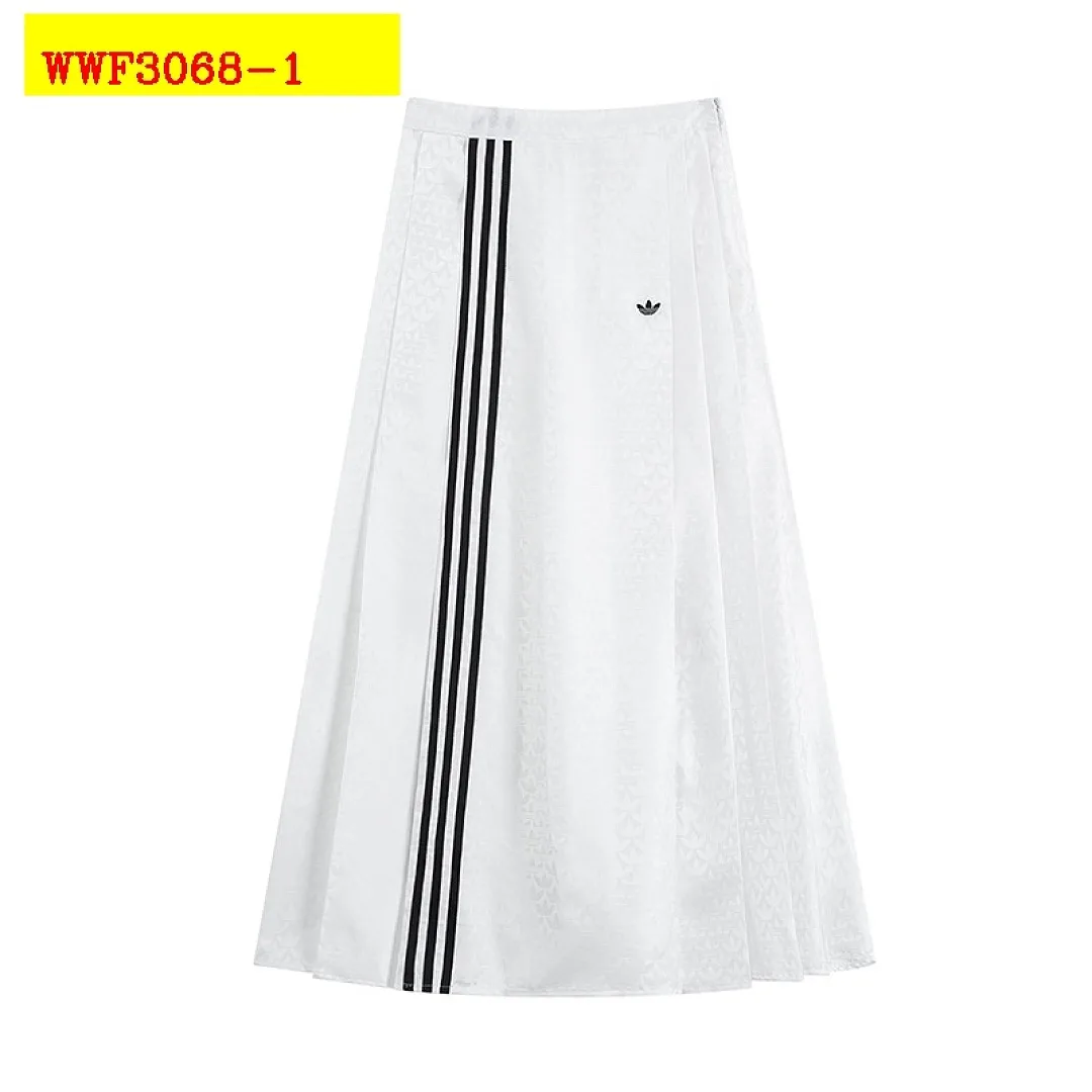 adidas Trefoil Unisex Embroidered Jacquard Long Dress