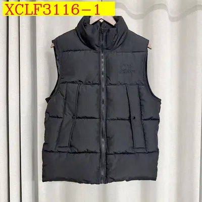 Company 25SS Embroidered Letter Shiny Stand Collar Vest