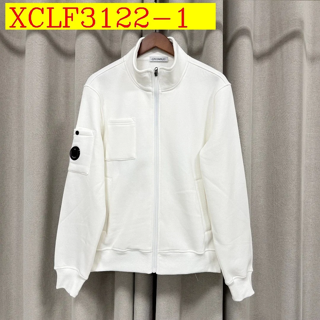 C.P.Company Lens Series Stand Collar Zip Fleece Sweatshirt Jacket