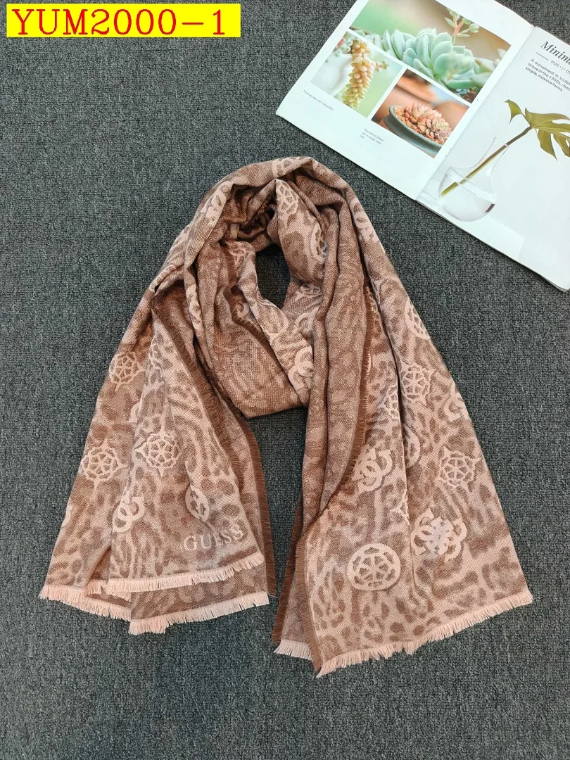 Guess Autumn Winter Cotton Thick Large Long Scarf Shawl