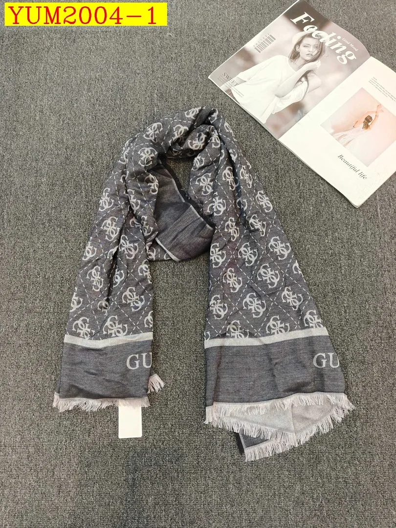 Guess Autumn Winter Cotton Thick Large Long Scarf Shawl