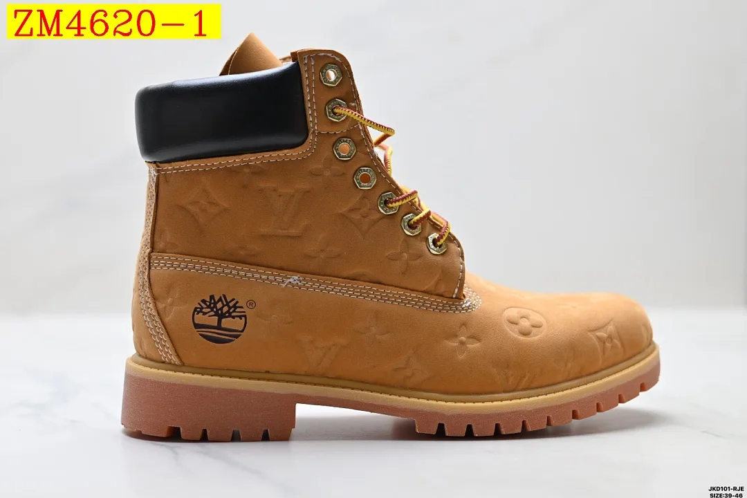 Timberland Louis Vuitton 6 Inch Embossed Monogram Ankle Boots