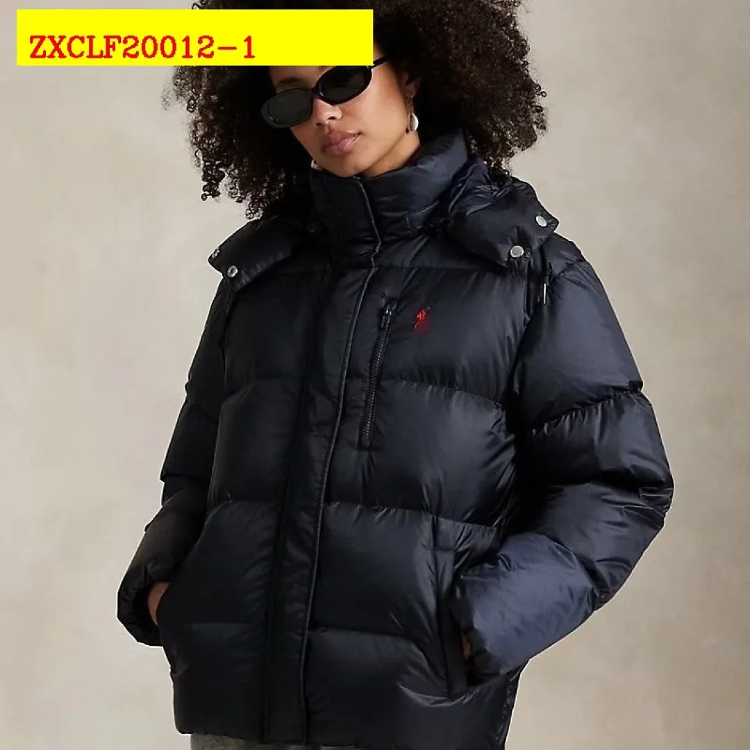 Ralph Lauren 8556 Womens Hooded Puffer Jacket