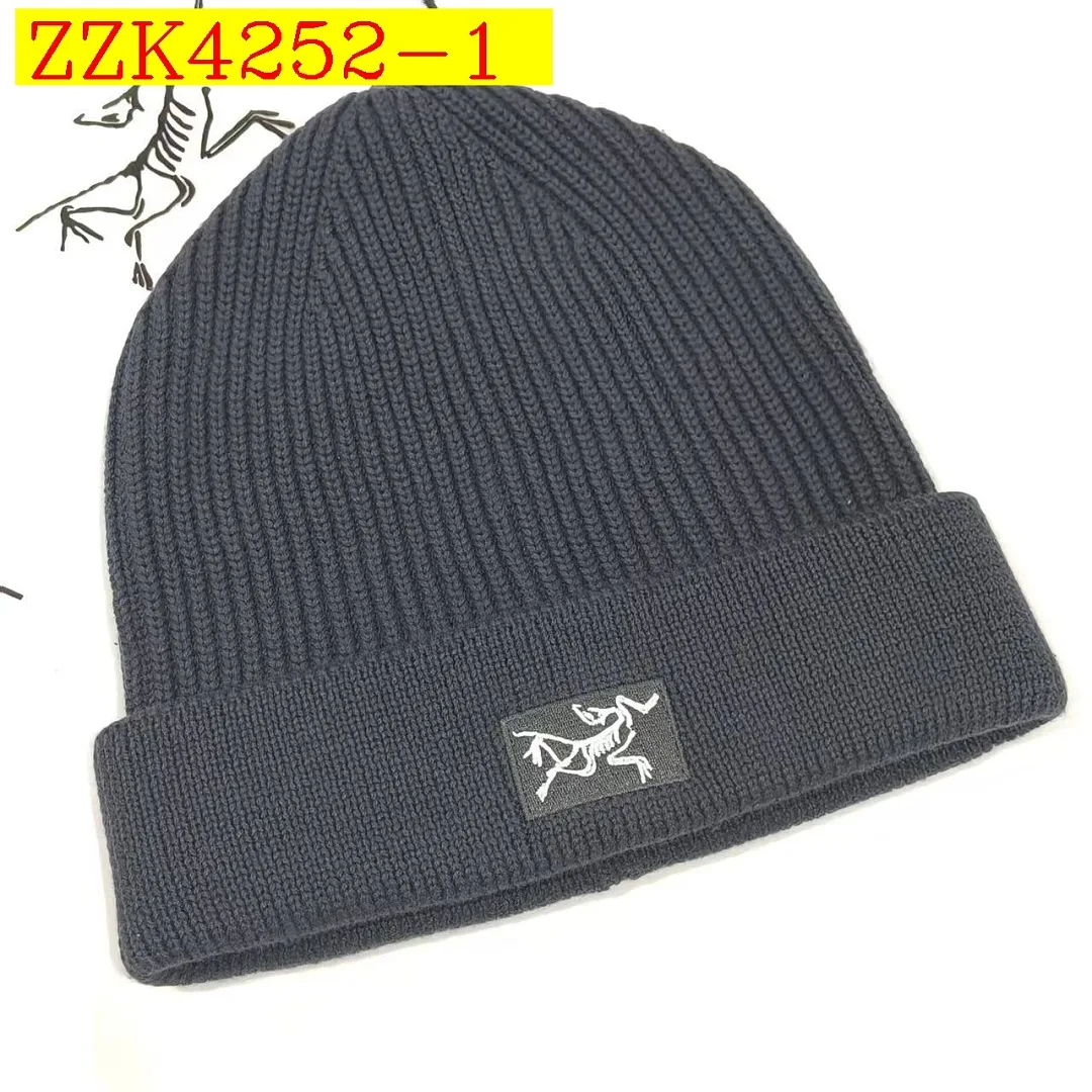 Arc teryx Embroidered Skeleton Logo Ribbed Knit Cuffed Beanie One Size